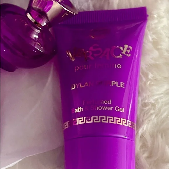 Versace Purple Gift Set with Gold Accents - Picture 4 of 6
